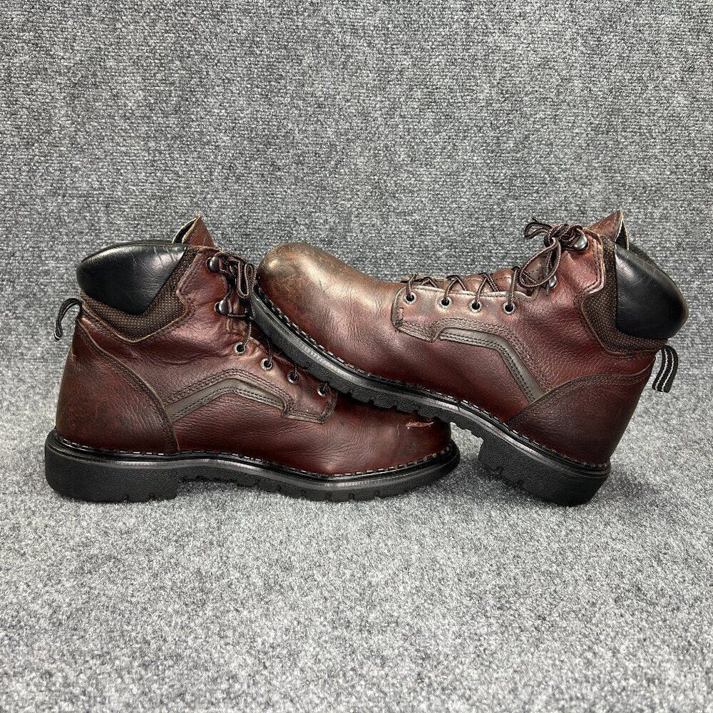 Red Wing DynaForce Boots Men's Size 11.5 Brown Leather Steel Toe Waterproof Work - Picture 9 of 15